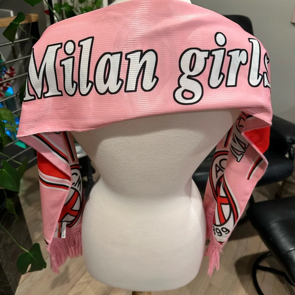 AC Milan Girls Soccer Scarf - New with Tags